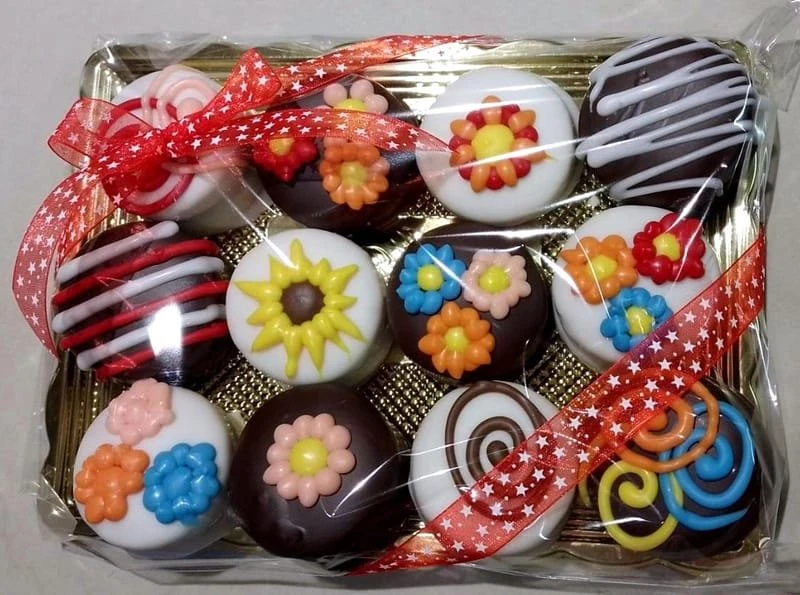 Alfajor en charola