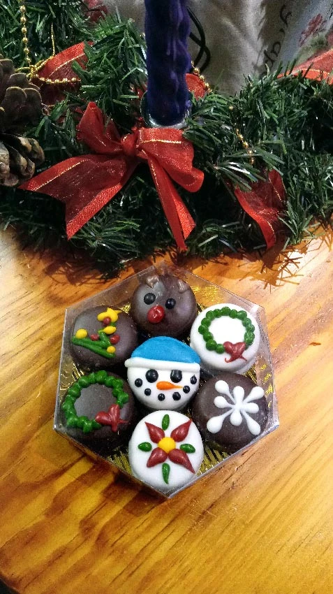 Alfajores navideños